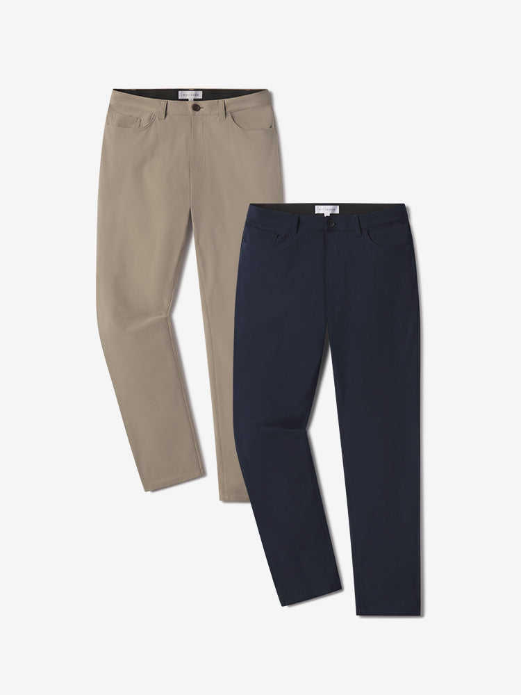 5 Pocket Travel Pants 2-Pack