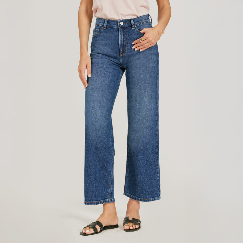 High Rise Cropped Straight Leg Gilmore