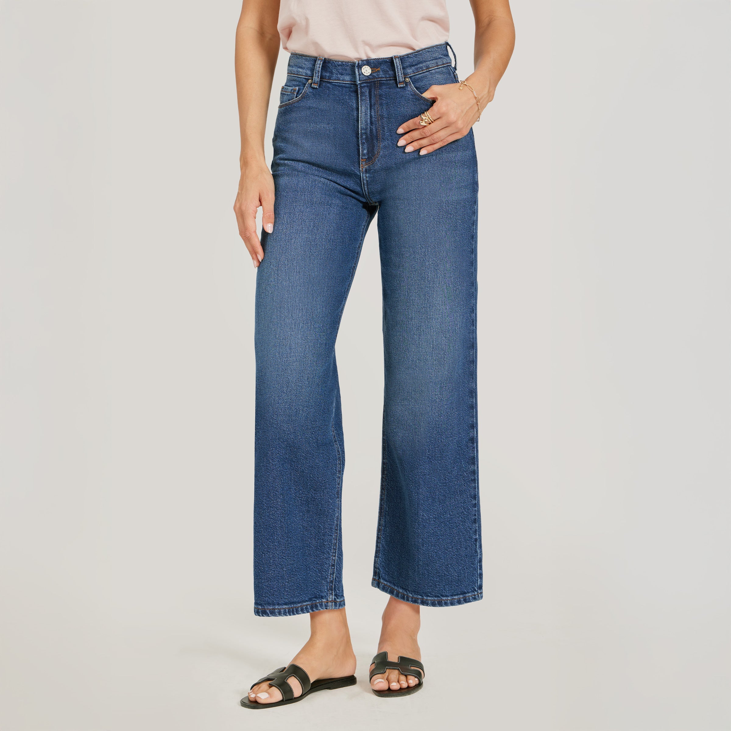 High Rise Cropped Straight Leg Gilmore