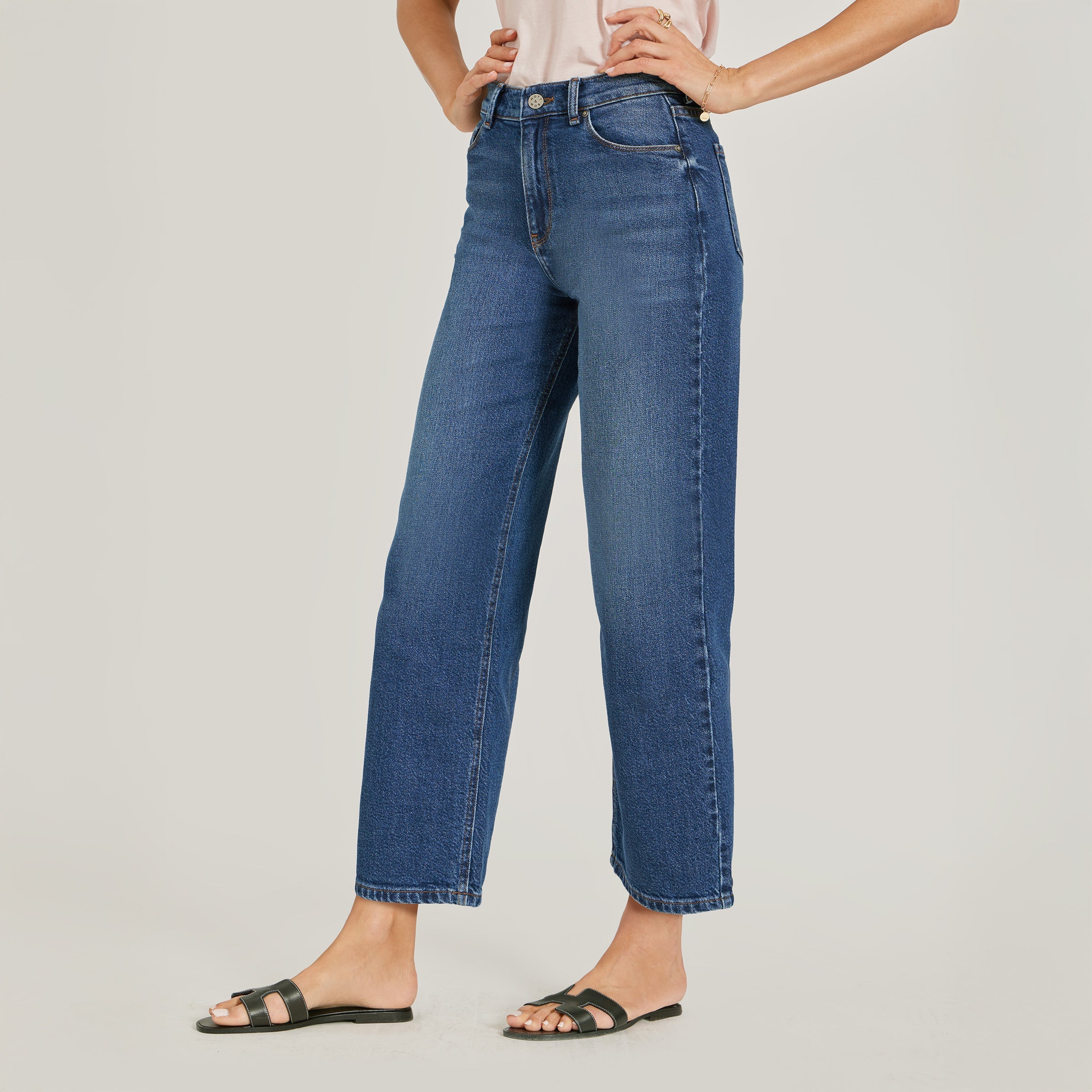 High Rise Cropped Straight Leg Gilmore