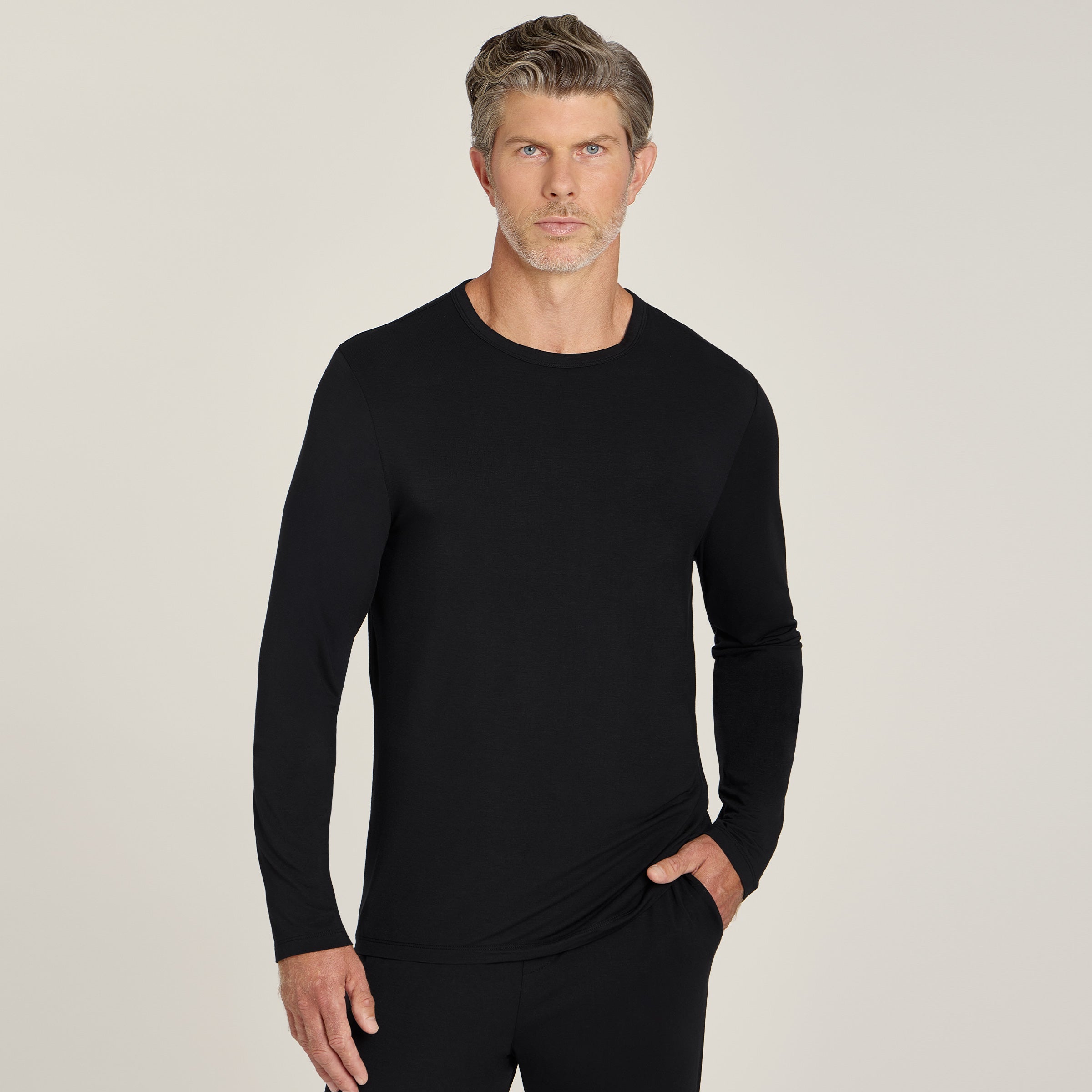 Pajama Long Sleeve Crew Neck
